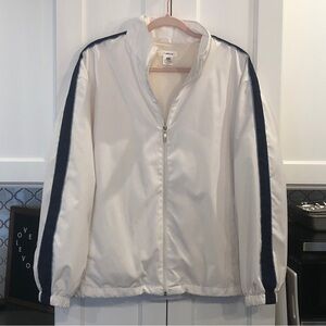 Ativa Men’s White Blue Lightweight Full Zip Jacket Golf Outdoors Large